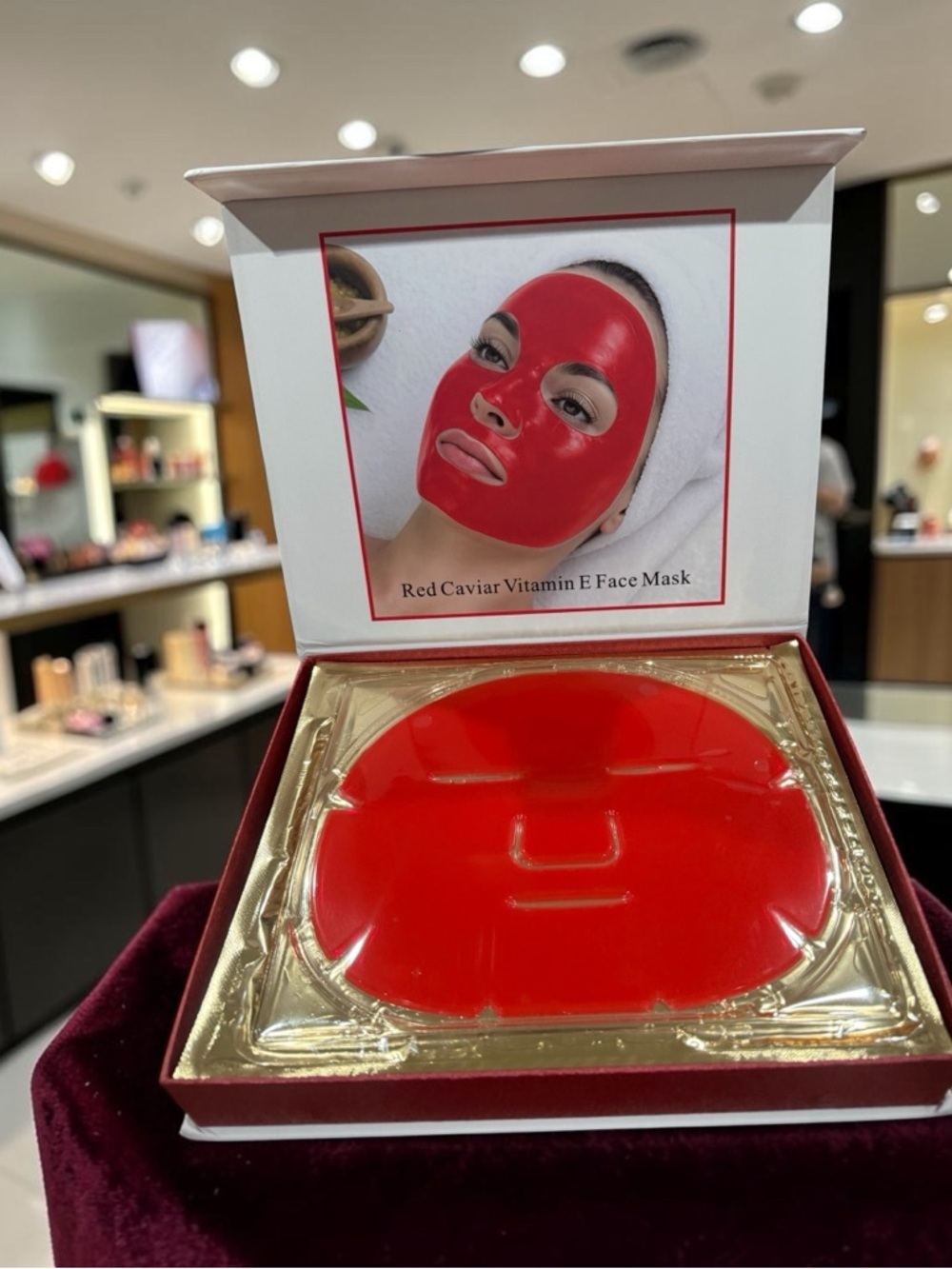 Dynamic Gemstone Red Caviar Vitamin E Face Mask – Hydrating 12-in-1 Treatment
